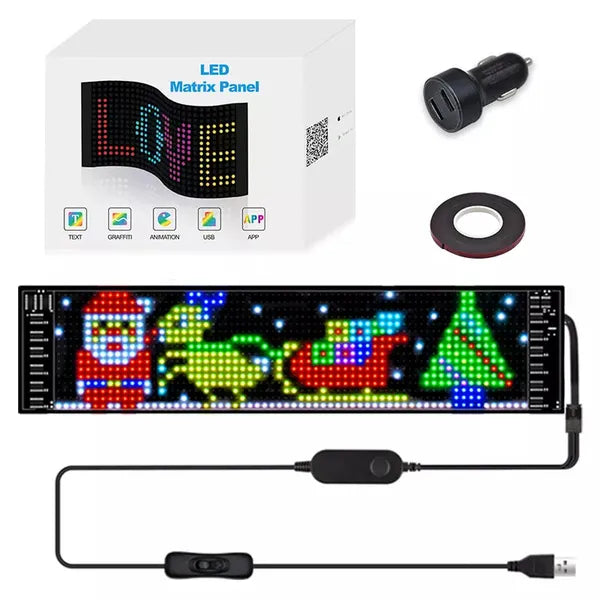 Led Sign Pro | Panneau à Pixels LED Matrix | Connexion USB | Pour Maison et Voiture Speelgoed Koning