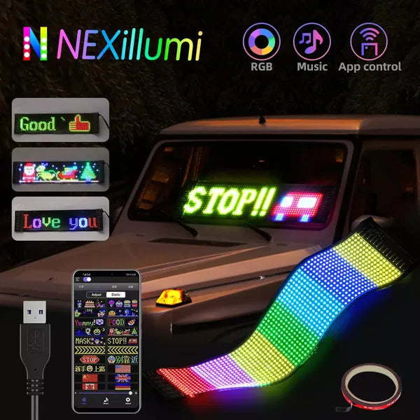 Led Sign Pro | Panneau à Pixels LED Matrix | Connexion USB | Pour Maison et Voiture Speelgoed Koning