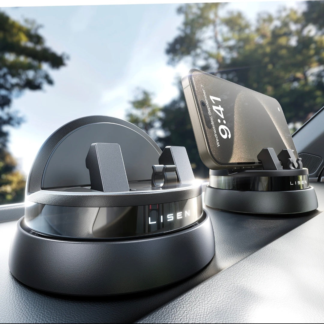 Support de Téléphone Rotatif à 360° pour Tableau de Bord | Support de Téléphone pour Voiture avec Design à Ressort Réglable et Silicone Antidérapant Compatible avec iPhone et Android King of Toys