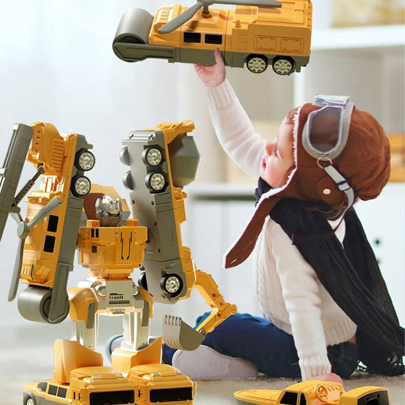 Jouet Transformateur Magnétique Voiture Assemblé | Développement Cognitif Jouet Véhicule pour Enfants 1 , 2 , 3+ Ans