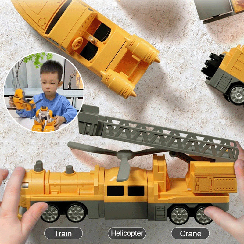 Jouet Transformateur Magnétique Voiture Assemblé | Développement Cognitif Jouet Véhicule pour Enfants 1 , 2 , 3+ Ans