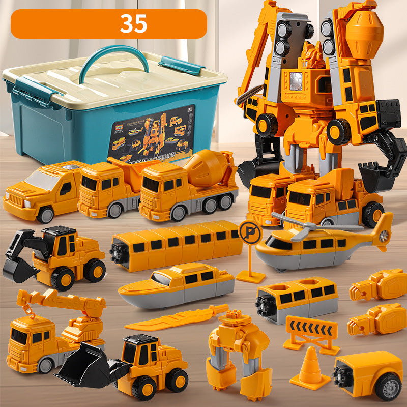 Jouet Transformateur Magnétique Voiture Assemblé | Développement Cognitif Jouet Véhicule pour Enfants 1 , 2 , 3+ Ans