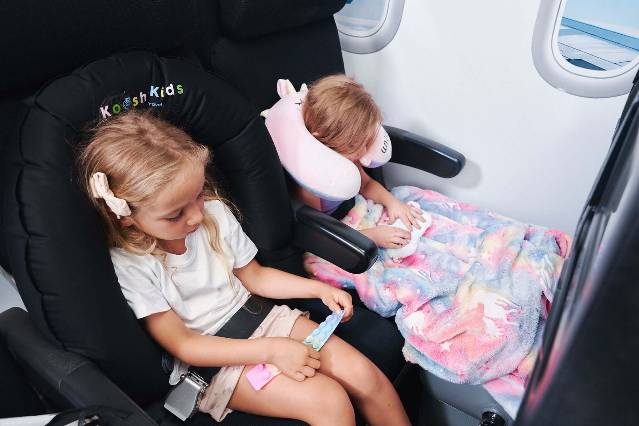 CloudNest Coussin de Voyage pour Enfants – Soutien gonflable pour avion et voiture